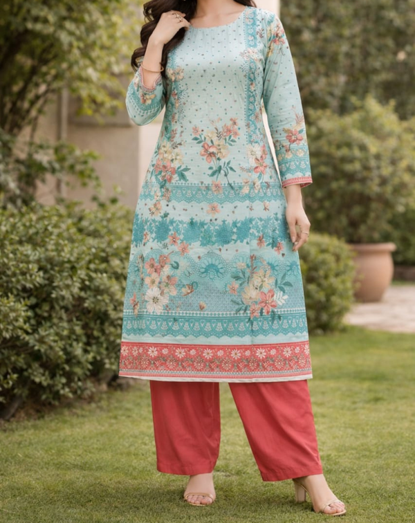 Sapphire 2pcs lawn suit